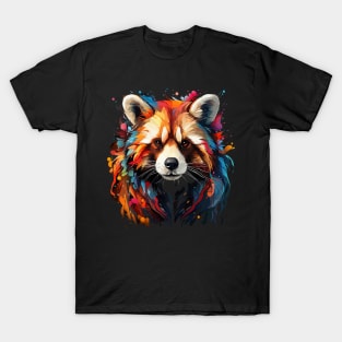 Red Panda Rainbow T-Shirt